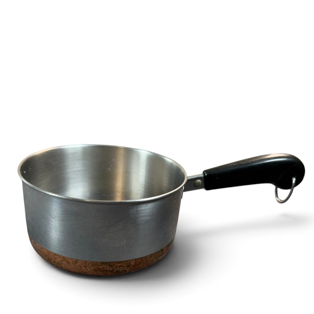 Vintage Revere Ware 1801 1.5 Qt Saucepan Copper Bottom Indonesia